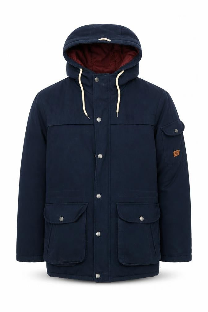Mens UK Size S JACK & JONES Blue Parka Coat