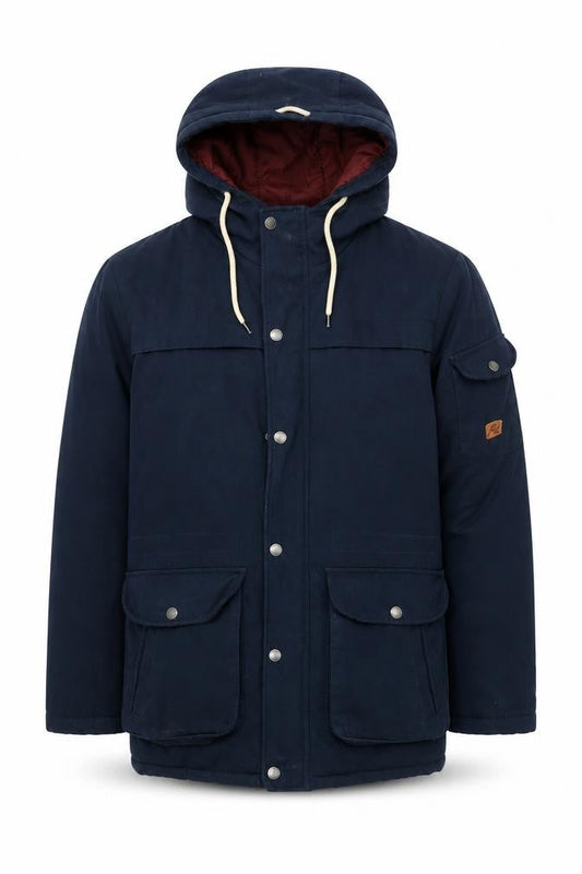 Mens UK Size S JACK & JONES Blue Parka Coat
