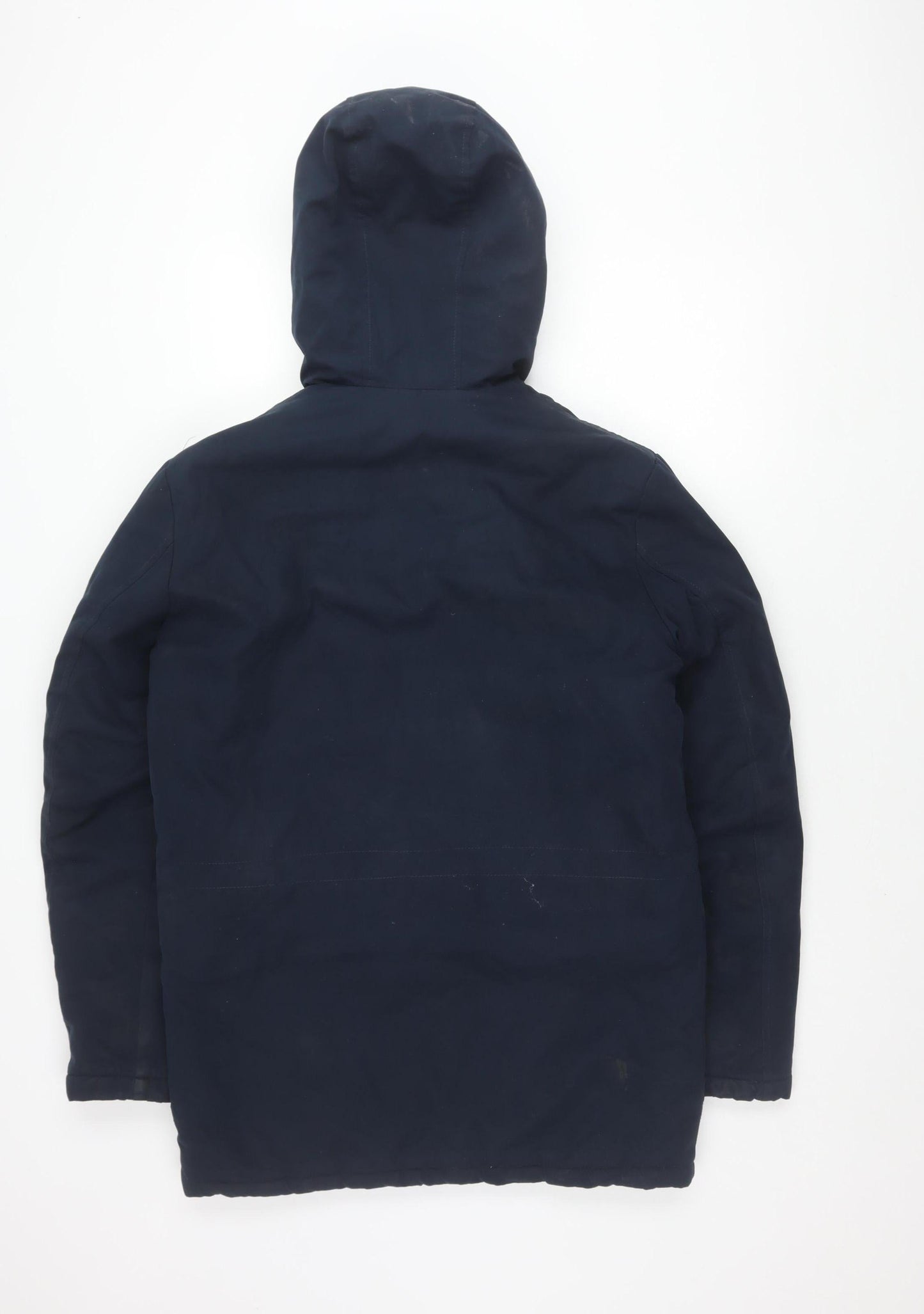 Mens UK Size S JACK & JONES Blue Parka Coat