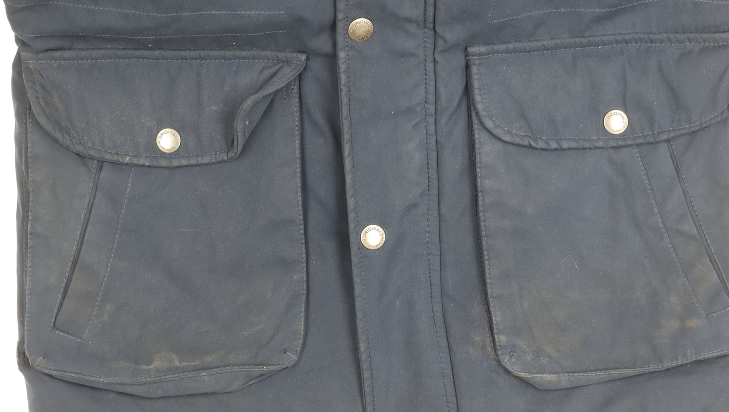 Mens UK Size S JACK & JONES Blue Parka Coat