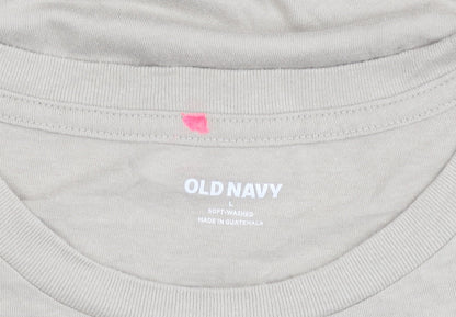 Old Navy Men’s Beige Crew Neck Beach T-Shirt, Size L