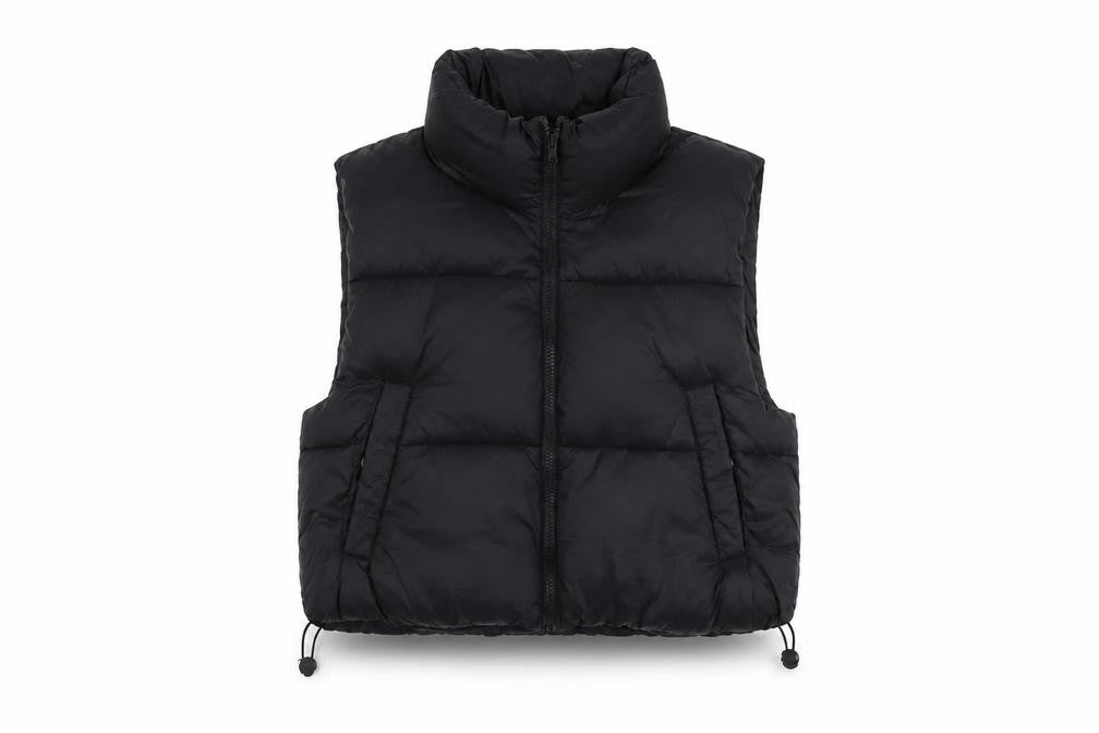 Womens UK Size S Pull&Bear Black Puffer Jacket