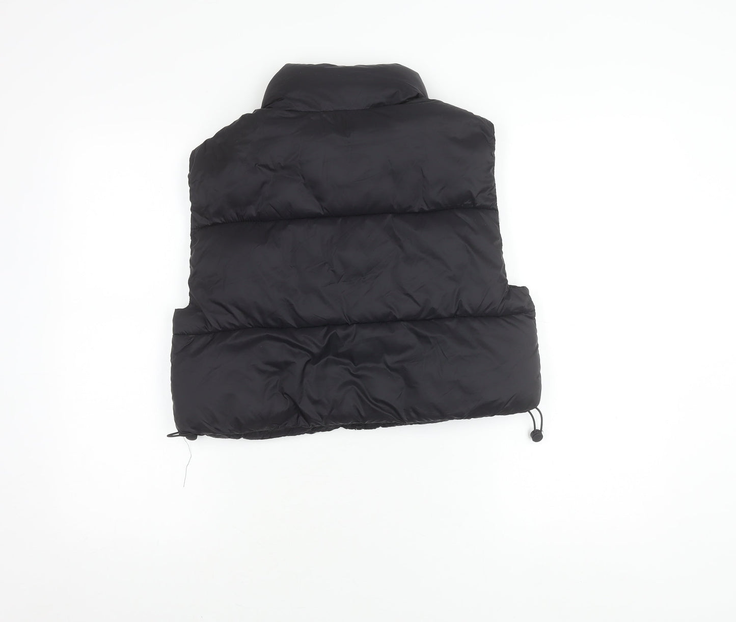 Pull&Bear Women's Black S Puffer Waistcoat