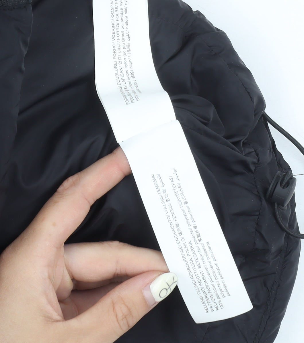 Pull&Bear Women's Black S Puffer Waistcoat