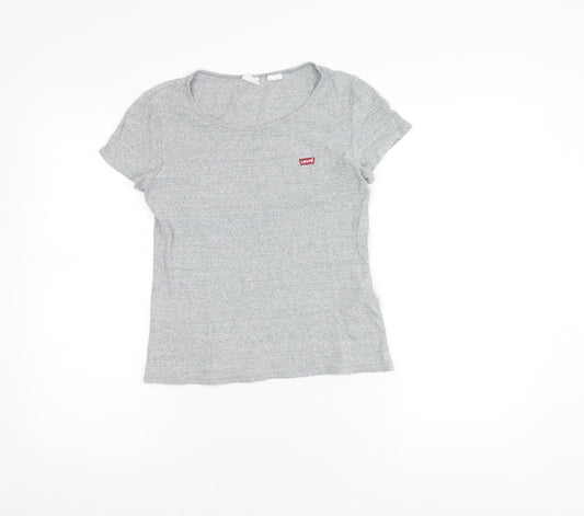 Womens UK Size S Levi's Grey Basic T-Shirt
