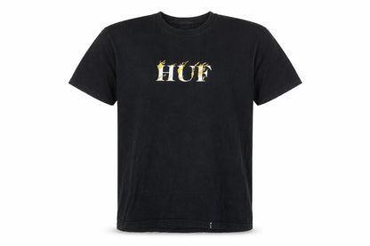 Mens UK Size M HUF Black  T-Shirt