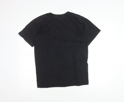 Mens UK Size M HUF Black  T-Shirt