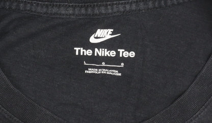 Nike Men's Black Crew Neck T-Shirt, Short Sleeve, L