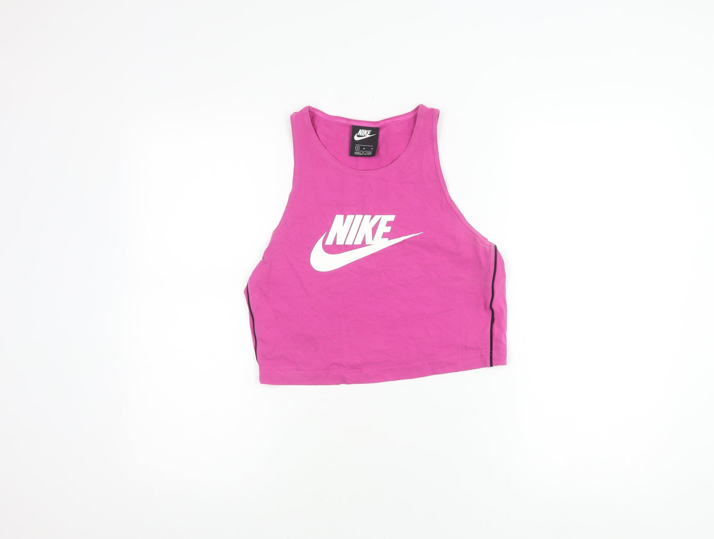 Womens UK Size M Nike Pink Cropped Tank