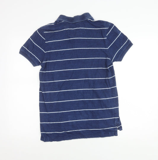 U.S. Polo Assn. Men's Blue Striped Polo Shirt S