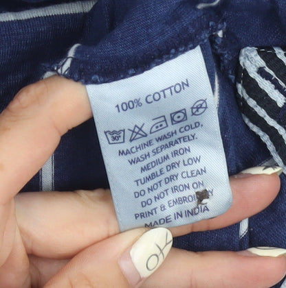 U.S. Polo Assn. Men's Blue Striped Polo Shirt S