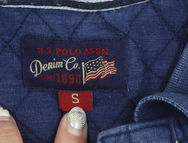 U.S. Polo Assn. Men's Blue Striped Polo Shirt S