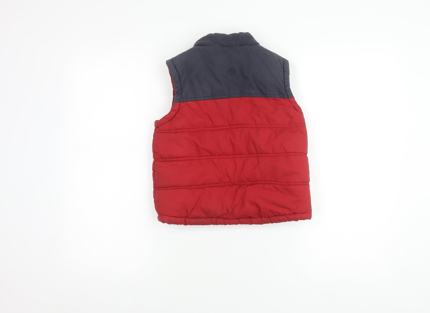 FatFace Boys Red Bodywarmer 6-7 Years Padded Zip Casual