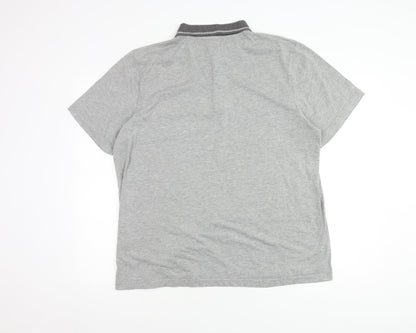 Sergio Tacchini Men's XL Grey Polo Shirt