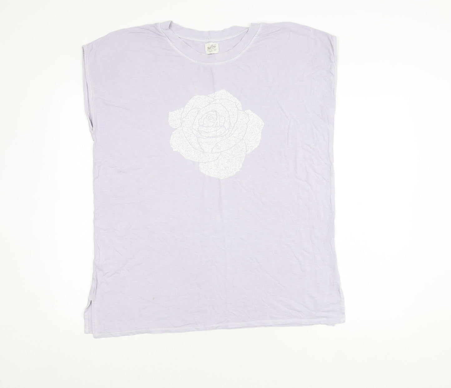 A Postcard from Brighton Sleeveless Top, Purple, Crew Neck, Women