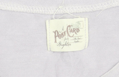 A Postcard from Brighton Sleeveless Top, Purple, Crew Neck, Women