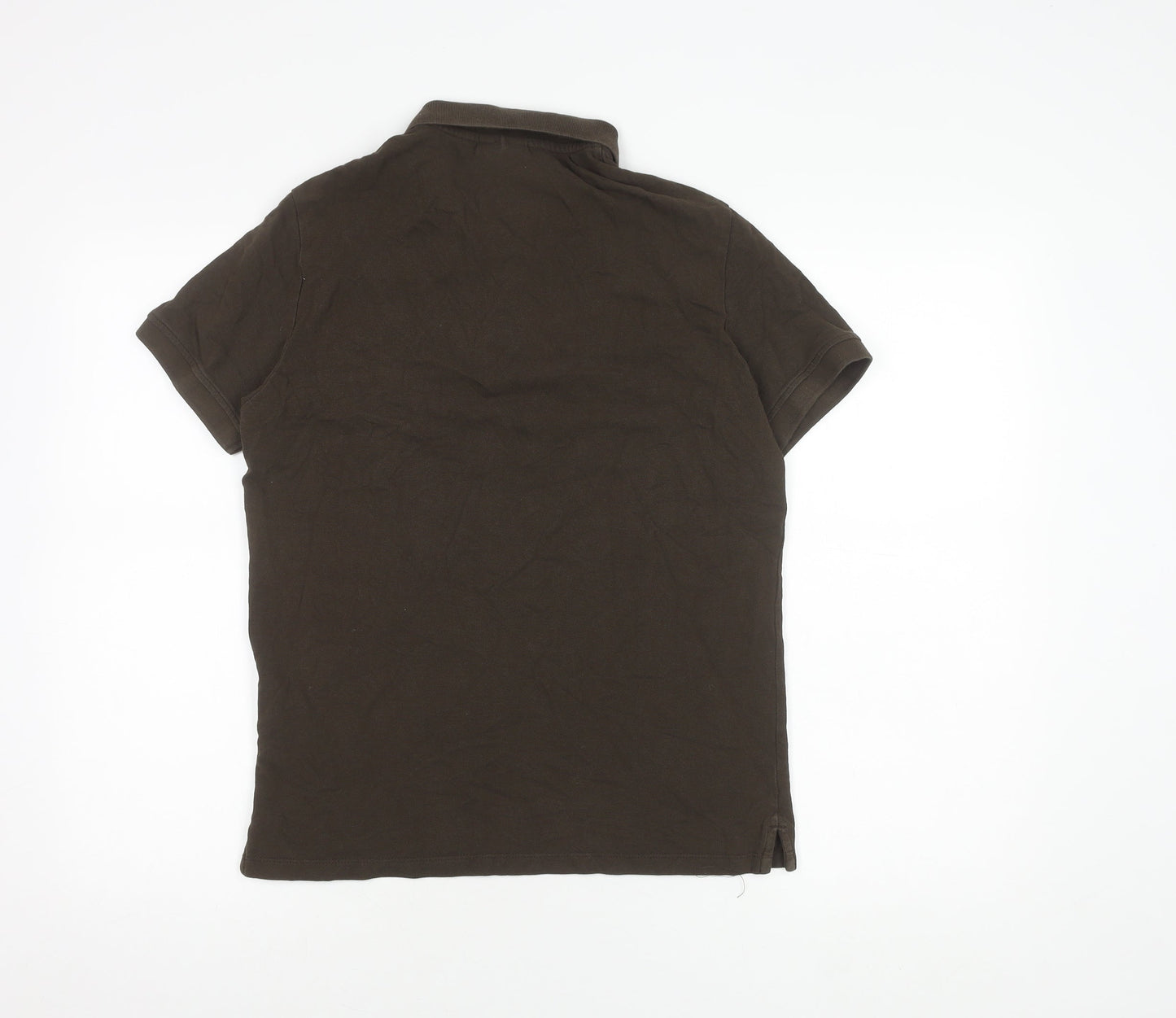 Emporio Armani Men's Brown Polo Shirt Size M