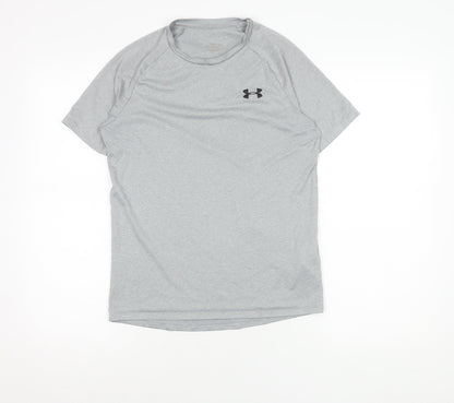 Under Armour Grey XS Men's T-Shirt, Moisture Wicking Gym Wear