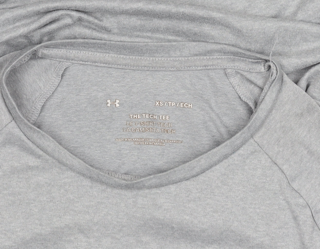 Under Armour Grey XS Men's T-Shirt, Moisture Wicking Gym Wear