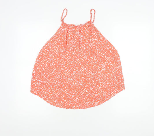 GAP Women's Orange Floral Camisole, Size M, Casual Summer