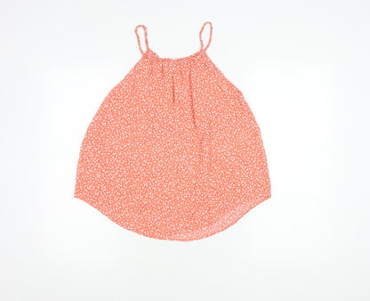 GAP Women's Orange Floral Camisole, Size M, Casual Summer