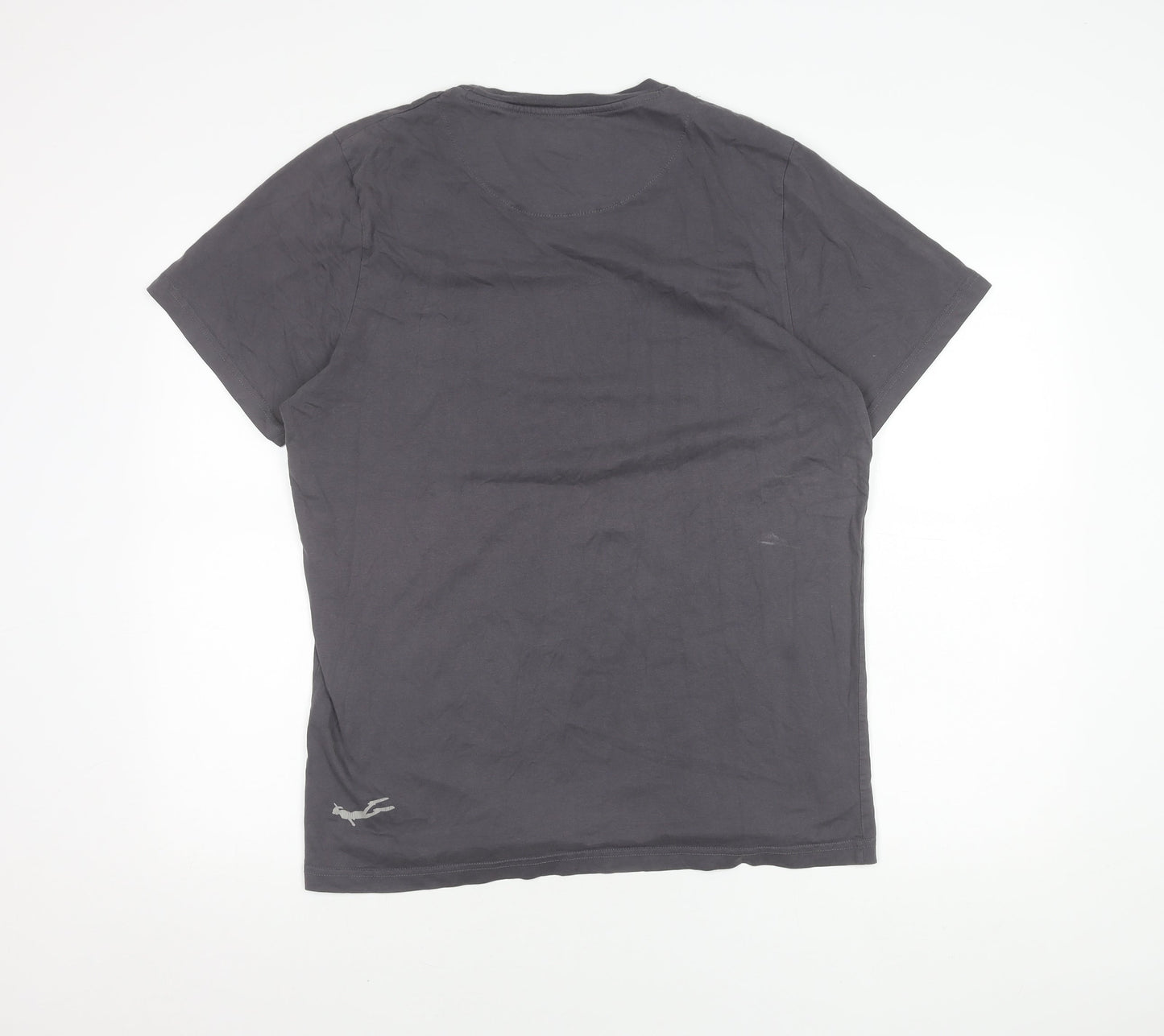 Body Spinner Men's Grey Graphic Print T-Shirt L