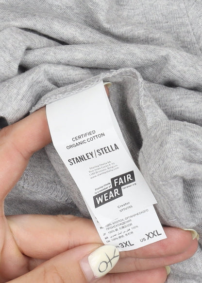 Stanley/Stella Men's Grey 3XL Organic Cotton T-Shirt