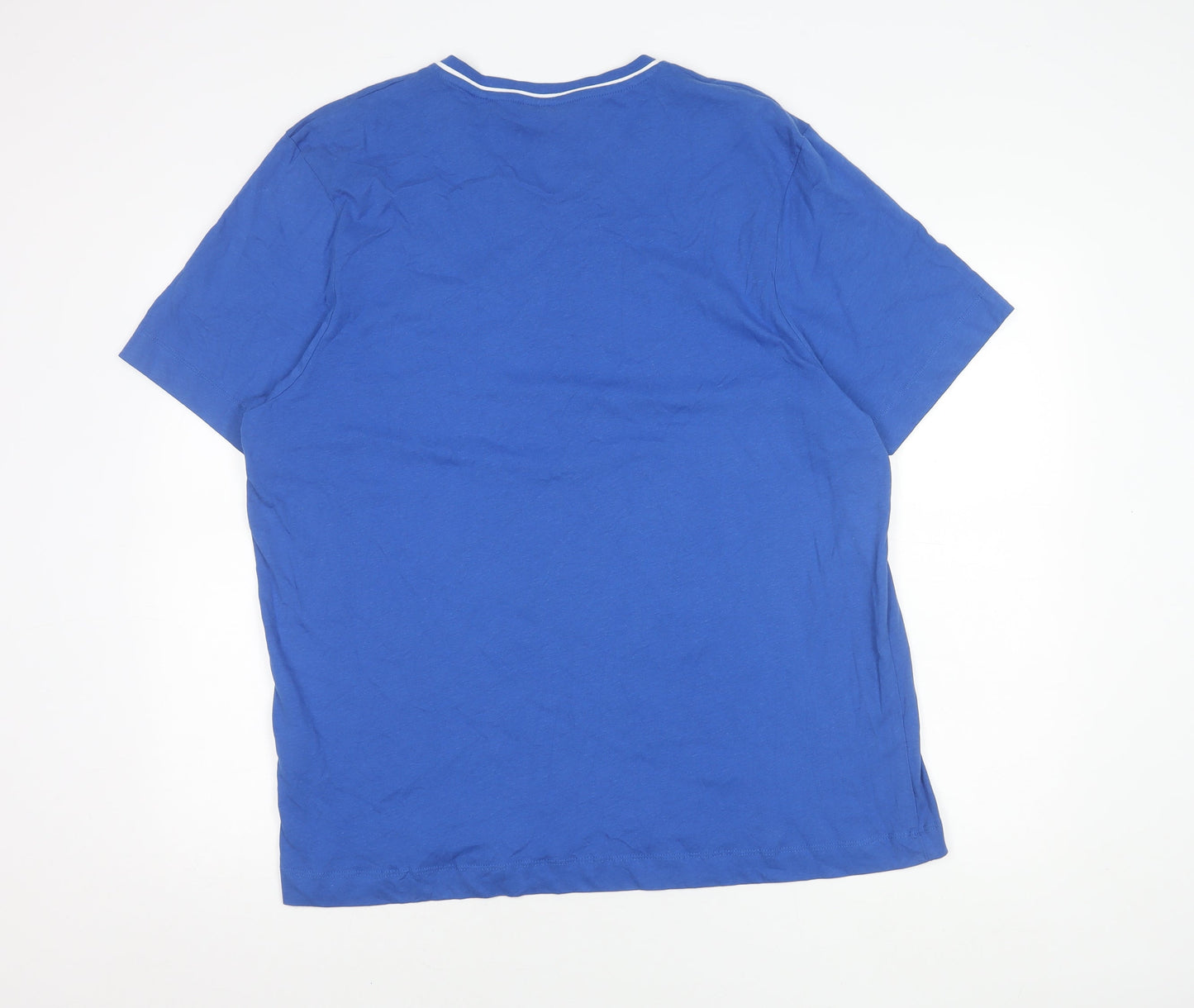 Slazenger Men's Blue V-Neck T-Shirt XL