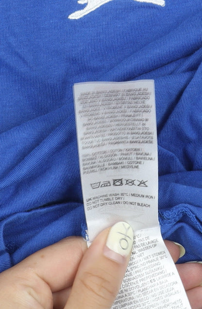 Slazenger Men's Blue V-Neck T-Shirt XL