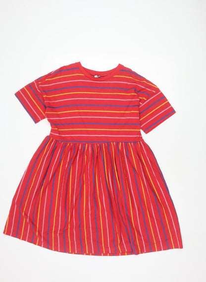 ASOS Women's Red Striped Dress Size 10
