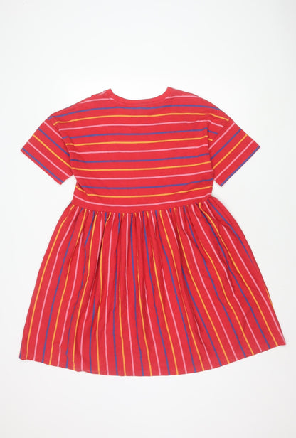 ASOS Women's Red Striped Dress Size 10