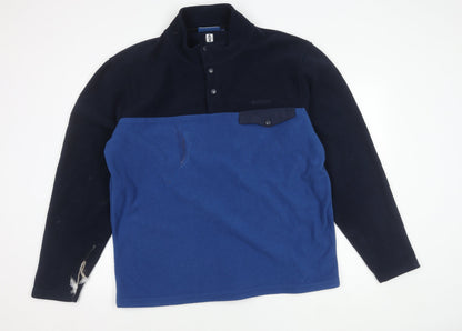 Mens UK Size XL Mountain Warehouse Blue Henley Sweatshirt