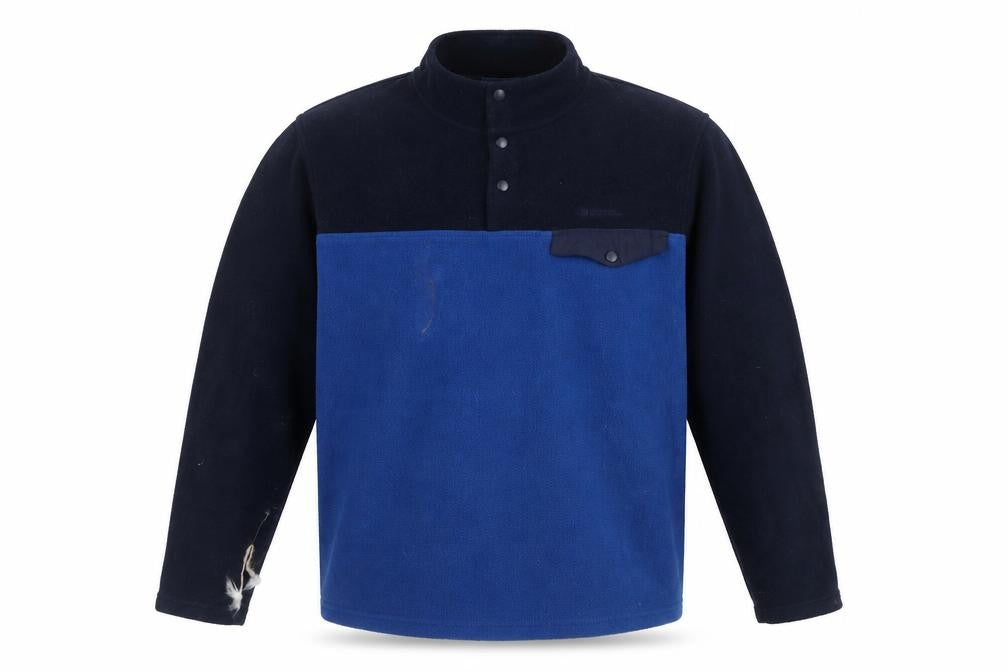 Mens UK Size XL Mountain Warehouse Blue Henley Sweatshirt