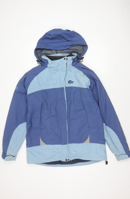 Womens UK Size L Lowe Alpine Blue Rain Coat