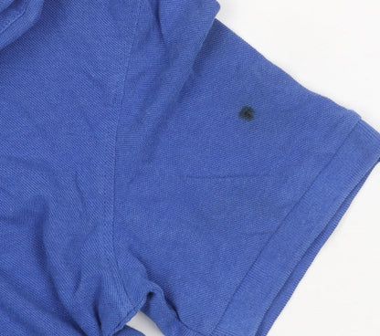 Superdry Men's Blue Polo Shirt M Solid Style