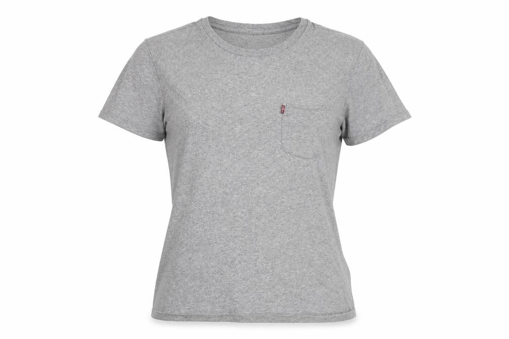 Unisex Adults UK Size M Levi's Grey Basic T-Shirt
