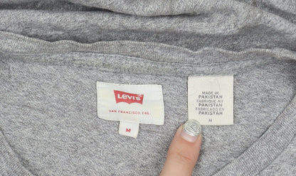 Unisex Adults UK Size M Levi's Grey Basic T-Shirt
