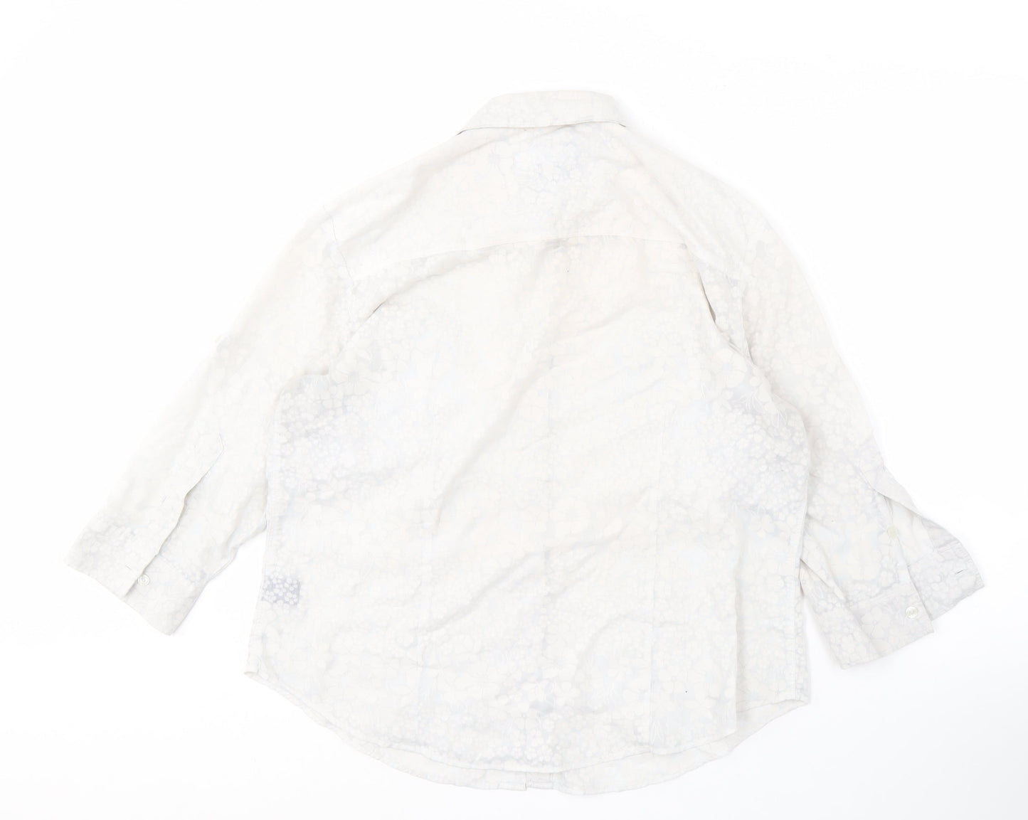 Jones Wear Sport Women's White Button-Up Shirt L