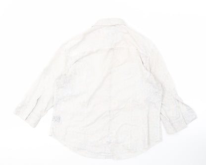 Jones Wear Sport Women's White Button-Up Shirt L