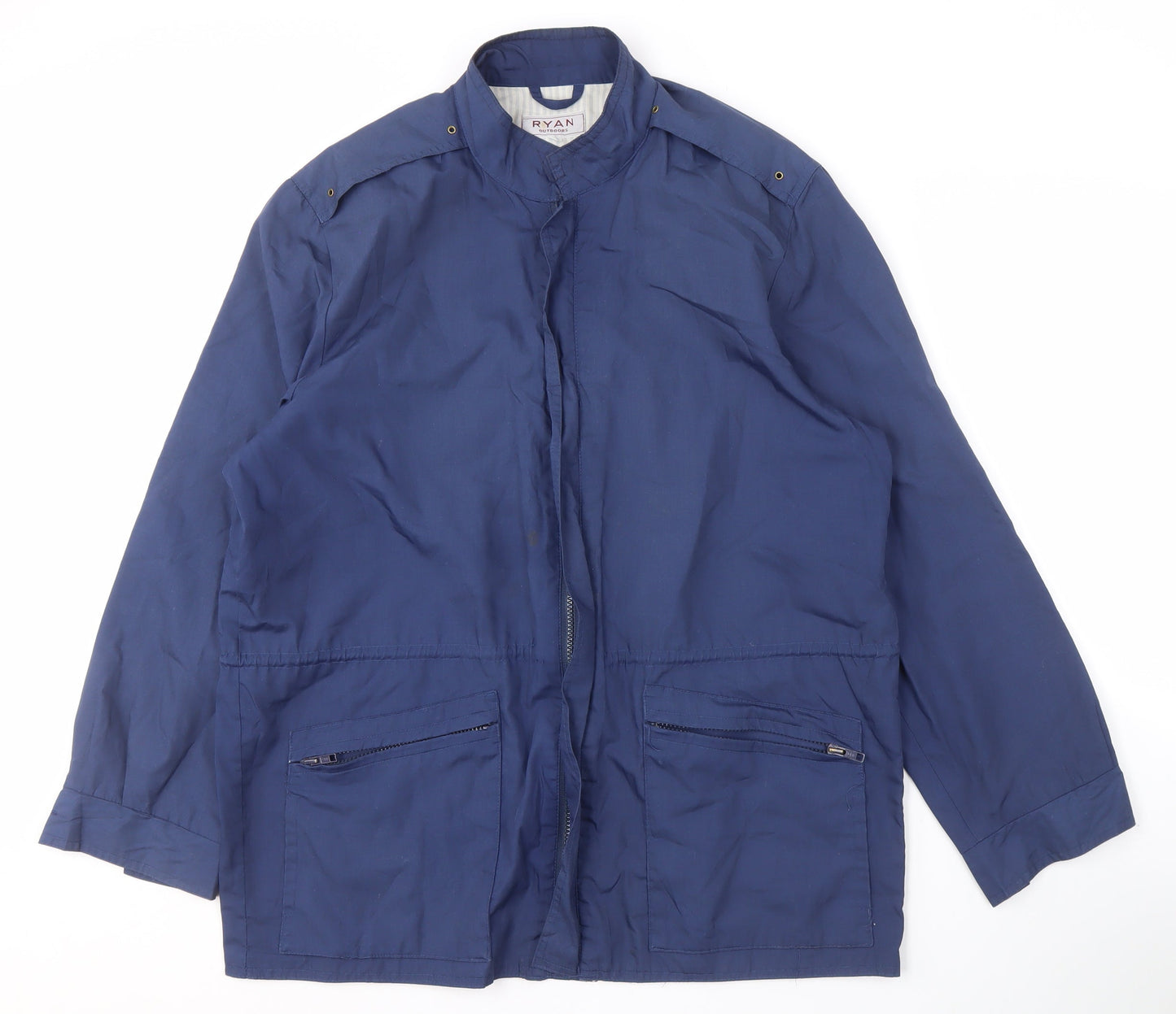 Mens UK Size L Ryan Outdoors Blue Windbreaker Coat