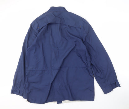 Mens UK Size L Ryan Outdoors Blue Windbreaker Coat