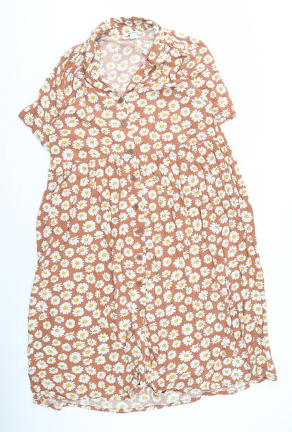 Monki Women's Multicoloured Floral Dress M