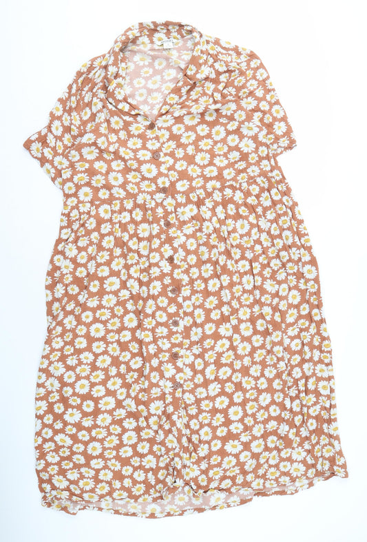 Monki Women's Multicoloured Floral Dress M