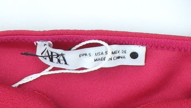 Womens UK Size S Zara Red Camisole Tank