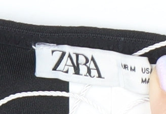 Womens UK Size M Zara Black Camisole Tank