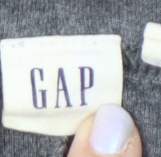 GAP Women's Grey Midi Sheath Dress, Size M, Long Sleeve