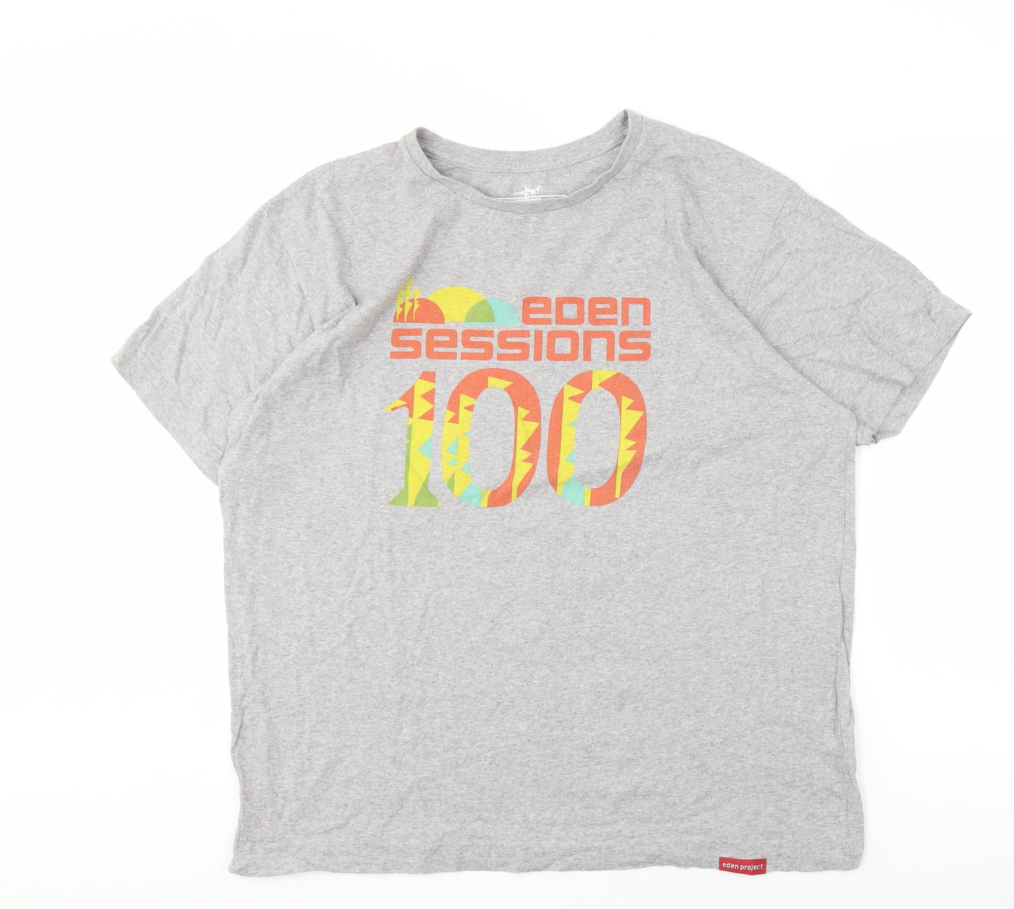 Eden Project Men's XL Grey Music Graphic T-Shirt