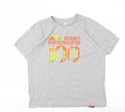 Eden Project Men's XL Grey Music Graphic T-Shirt