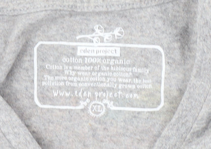 Eden Project Men's XL Grey Music Graphic T-Shirt