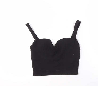 Zara Women's Black Camisole Knit Top - M